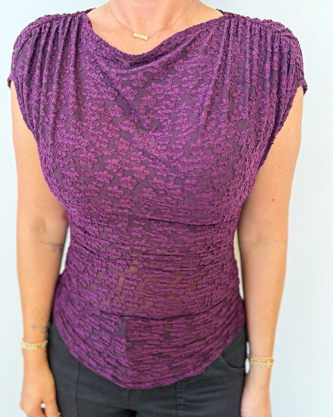 Free People Aura Topshort sleeve top