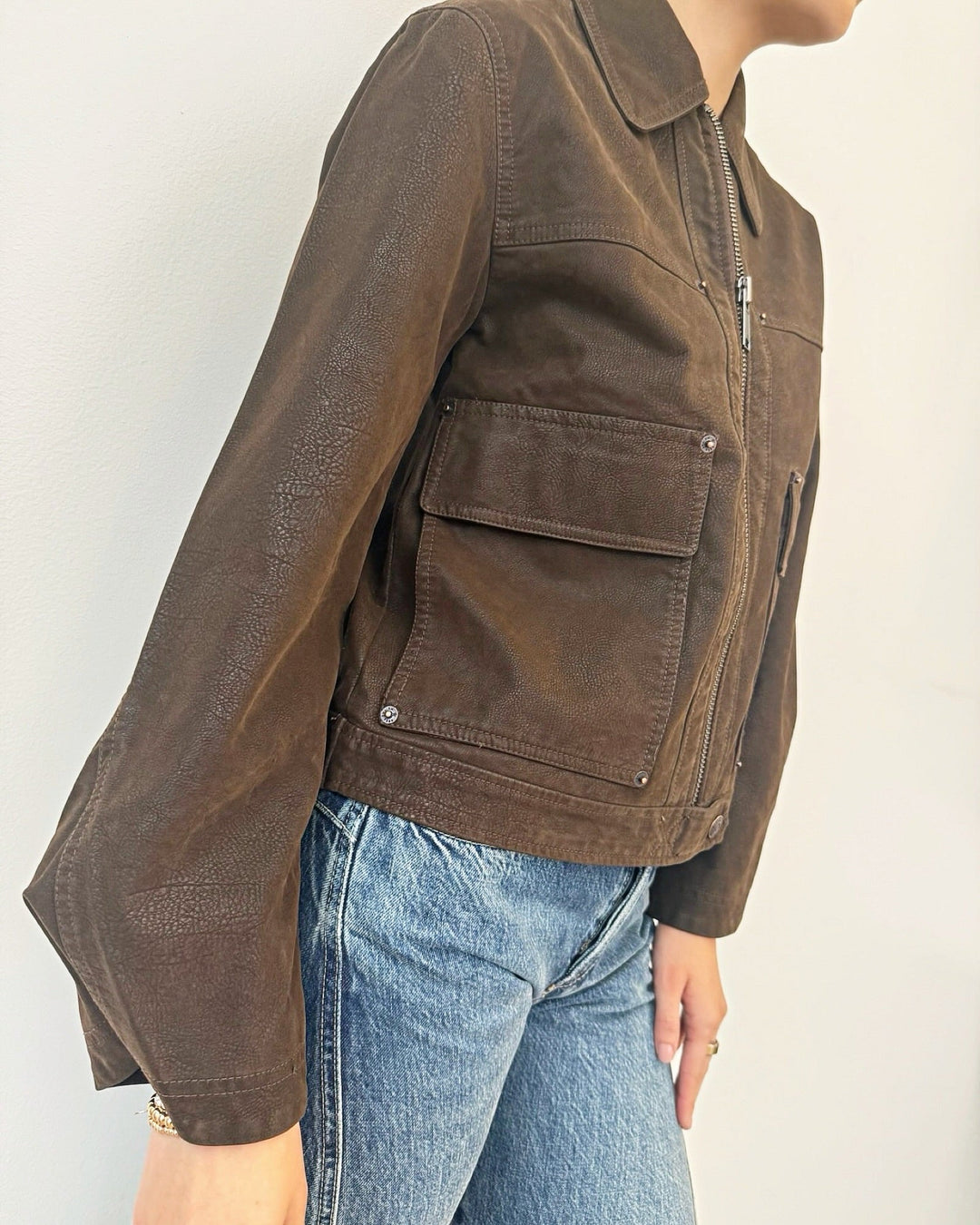 Free People Blair Vegan Suede Jacketsuede jacket