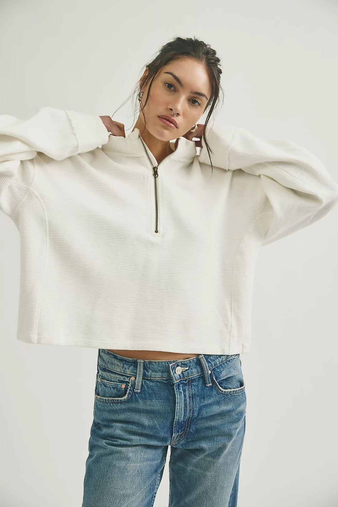 Free People Celeste Quarter Zipquarter zip