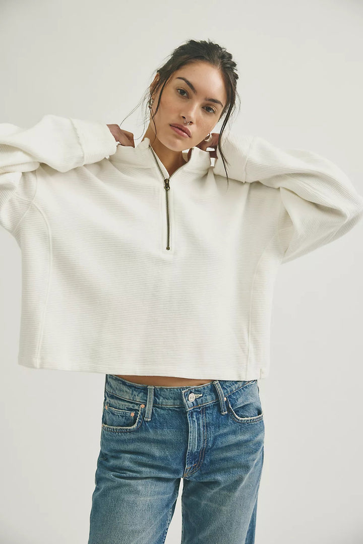 Free People Celeste Quarter Zipquarter zip