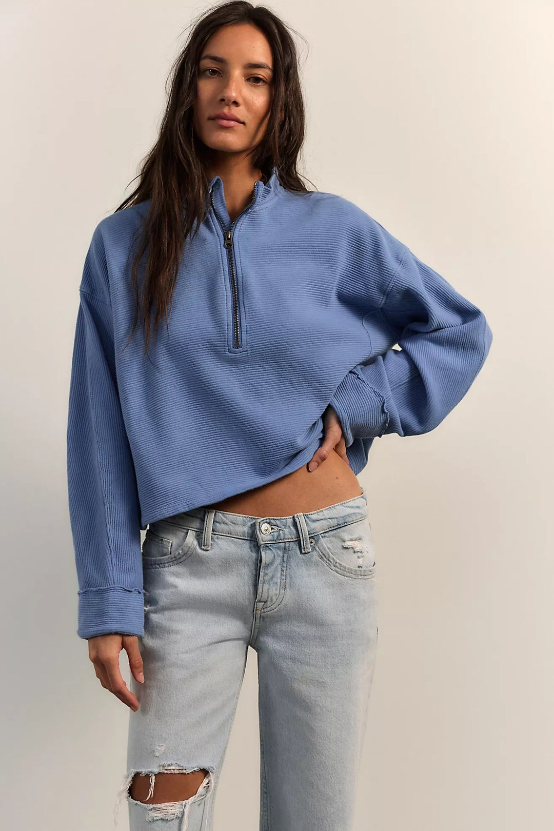 Free People Celeste Quarter Zipquarter zip
