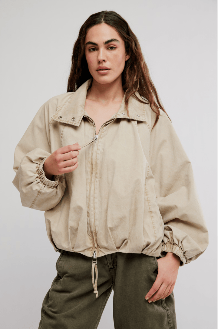 Free People Chelsea Funnel-Neck Jacketjacket