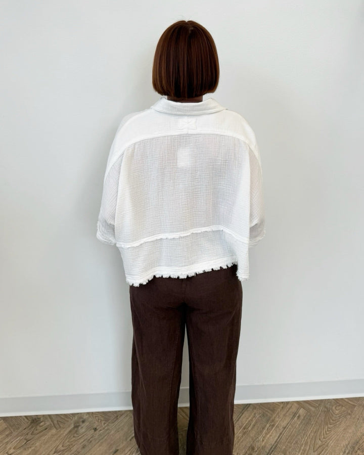 Free People Days End Linen Pull On Pantslinen pant