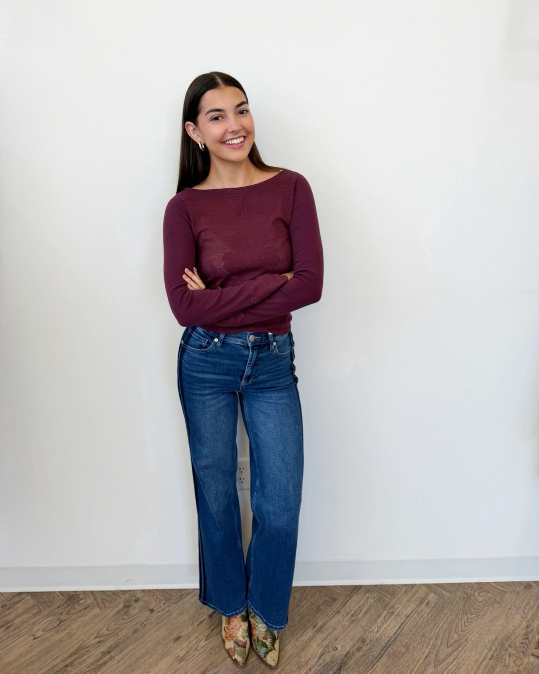 Free People Delilah Long Sleeve Toplong sleeve top