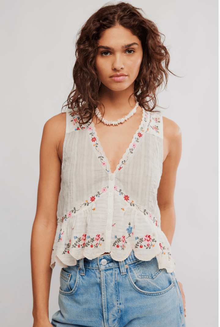 Free People Ellis Blousesleeveless blouse
