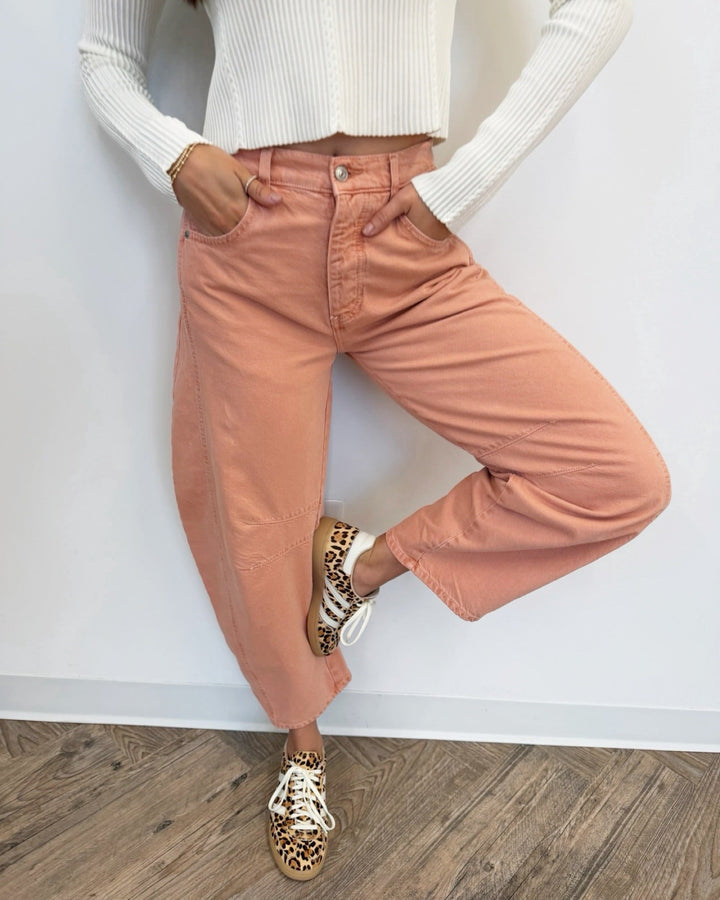 Free People Good Luck Mid Rise Barrelbarrel jeans