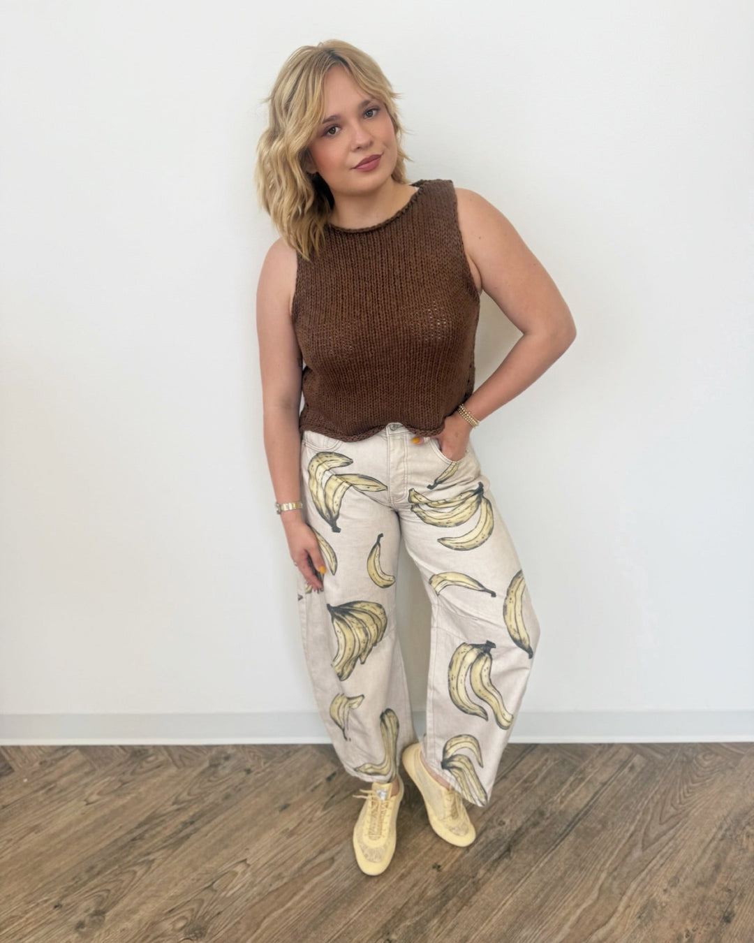 Free People Good Luck Printed Barrel Jeansbarrel jeans