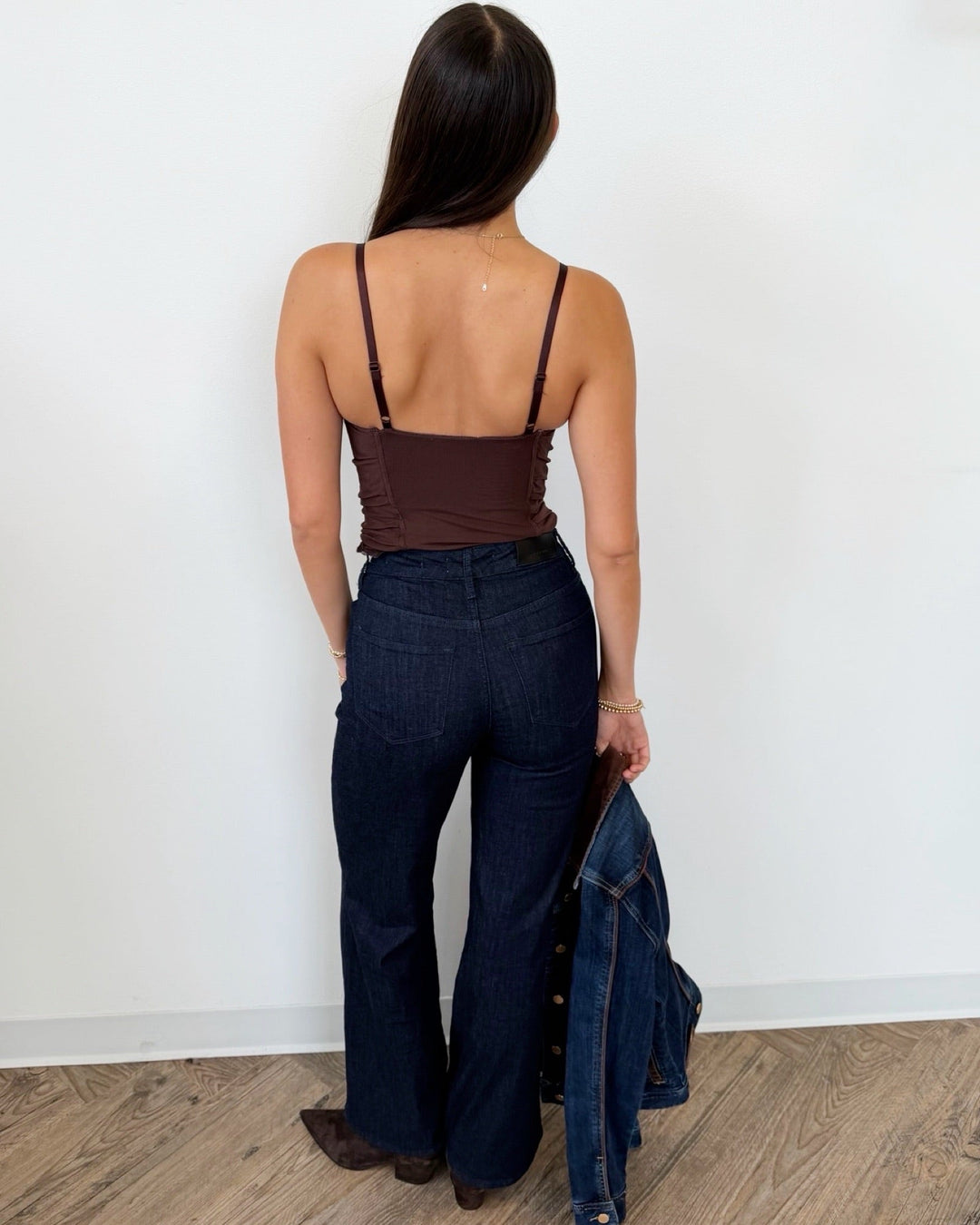 Free People Hard Launch Corset Bodysuitsleeveless bodysuit