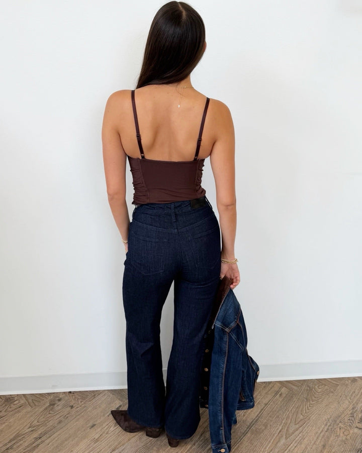 Free People Hard Launch Corset Bodysuitsleeveless bodysuit