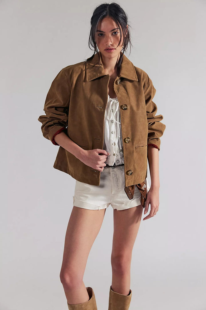 Free People Hera Vegan Suede Jacketjacket