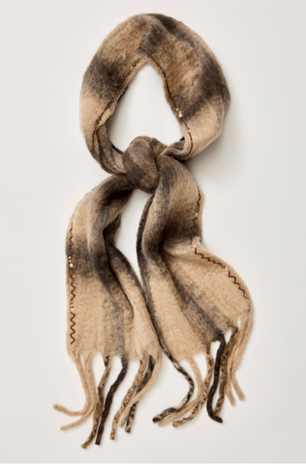 Free People Highland Plaid Skinny Scarfscarf