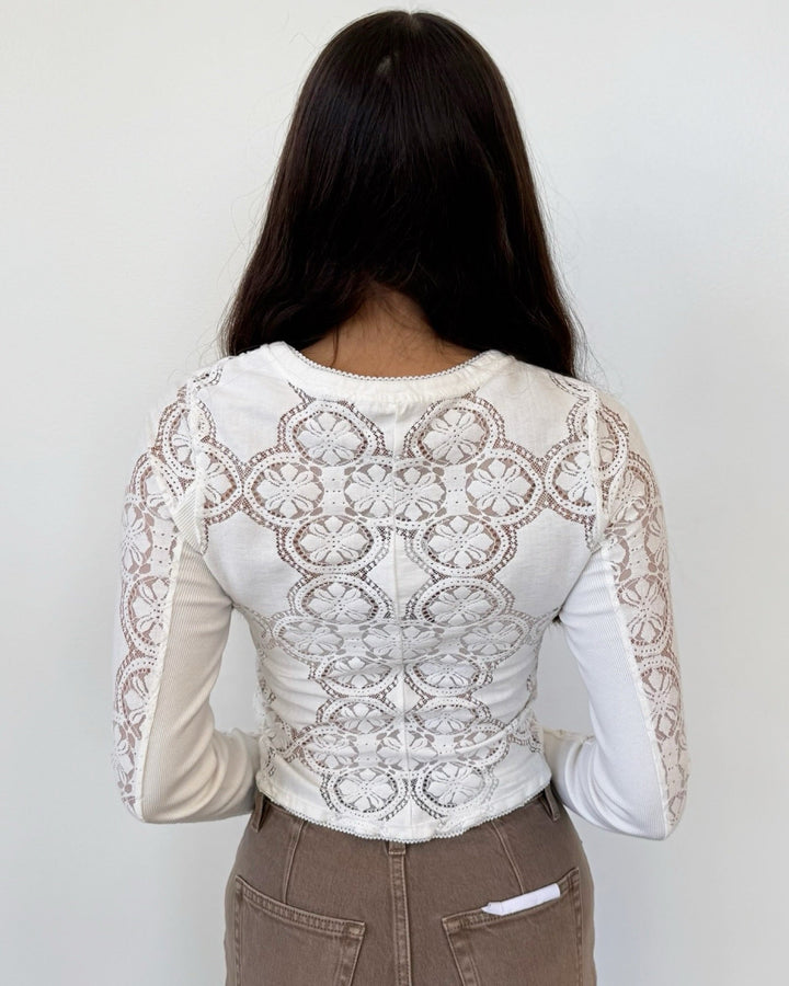 Free People Jae Knit Long Sleeve Toplong sleeve top