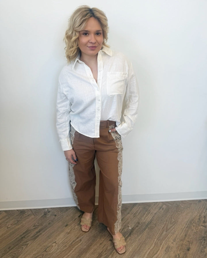 Free People Laurel Linen Button Downbutton down shirt