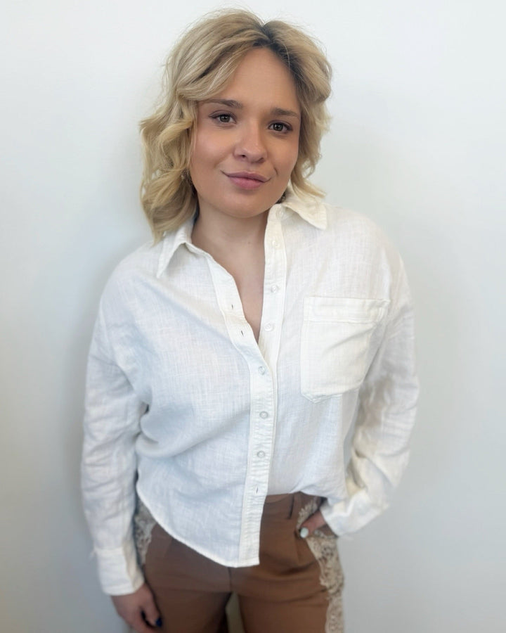 Free People Laurel Linen Button Downbutton down shirt