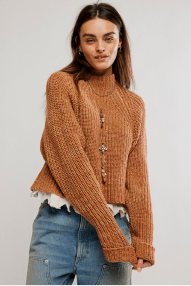 Free People Low Tide Knit Pulloverlong sleeve knit