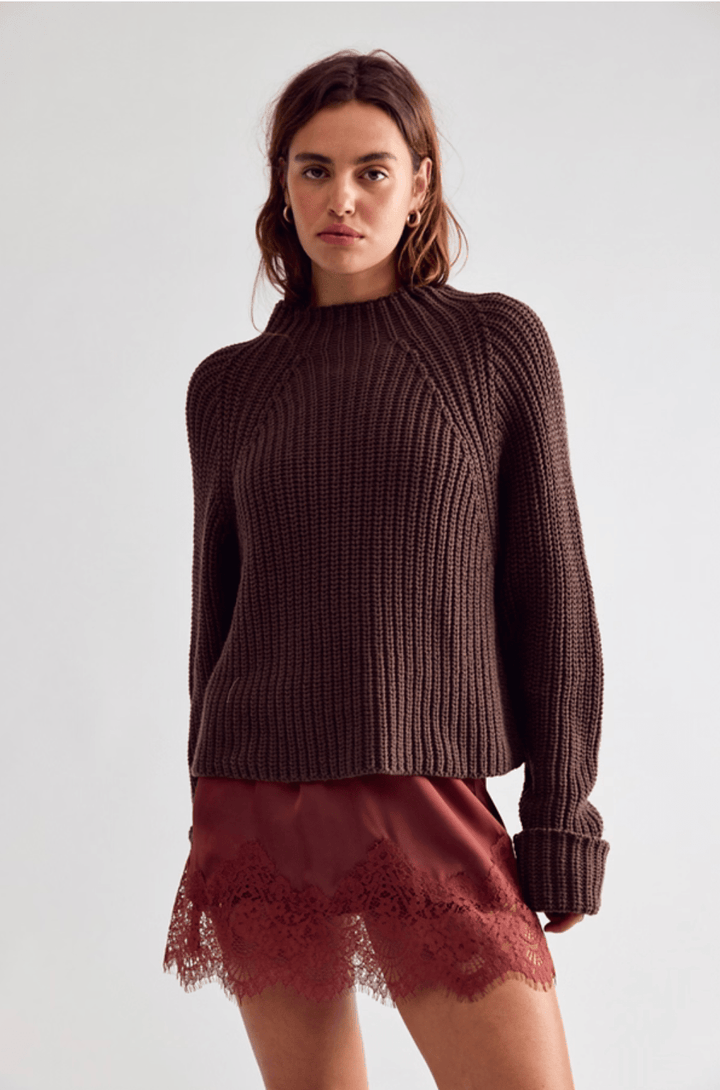 Free People Low Tide Knit Pulloverlong sleeve knit