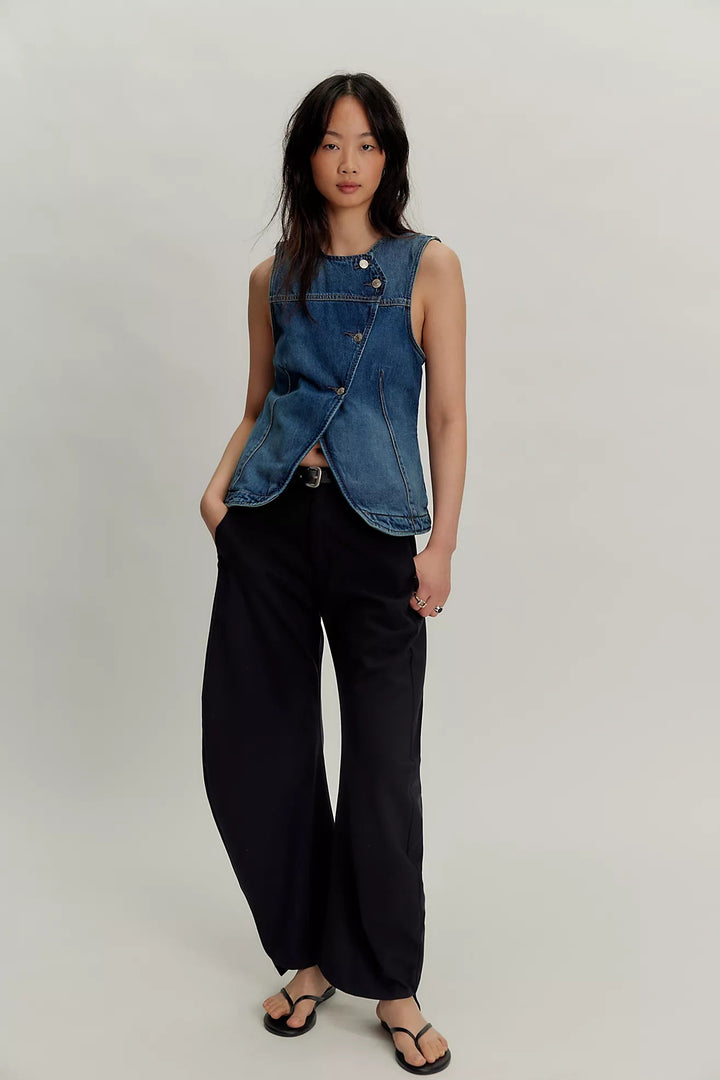 Free People Maris Denim Vestdenim vest