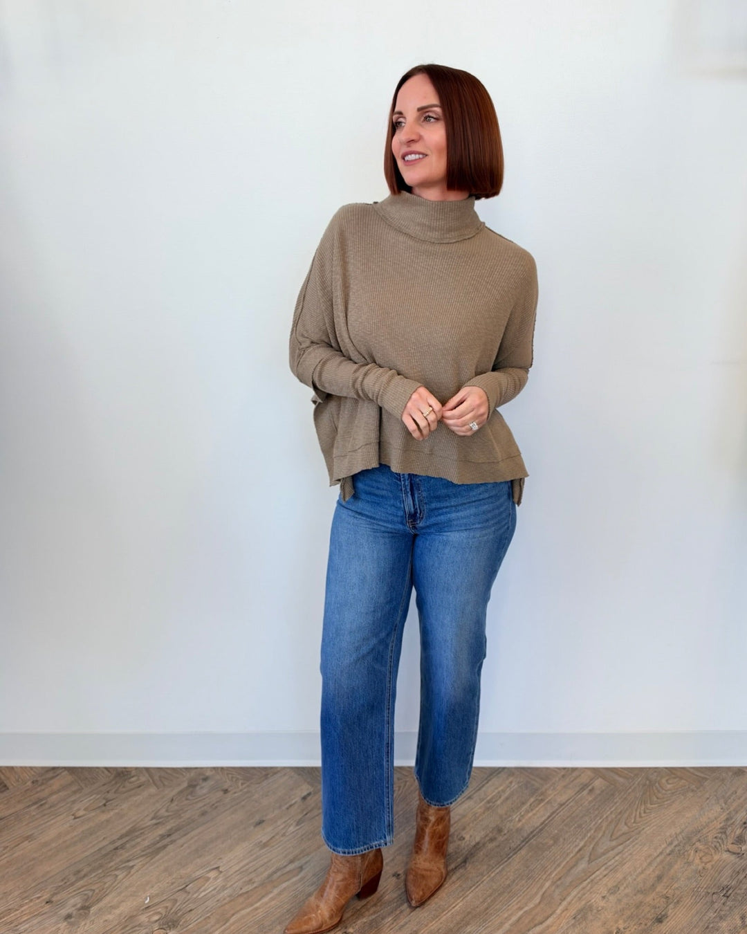 Free People Moon Daisy Thermal Pulloverlong sleeve pullover