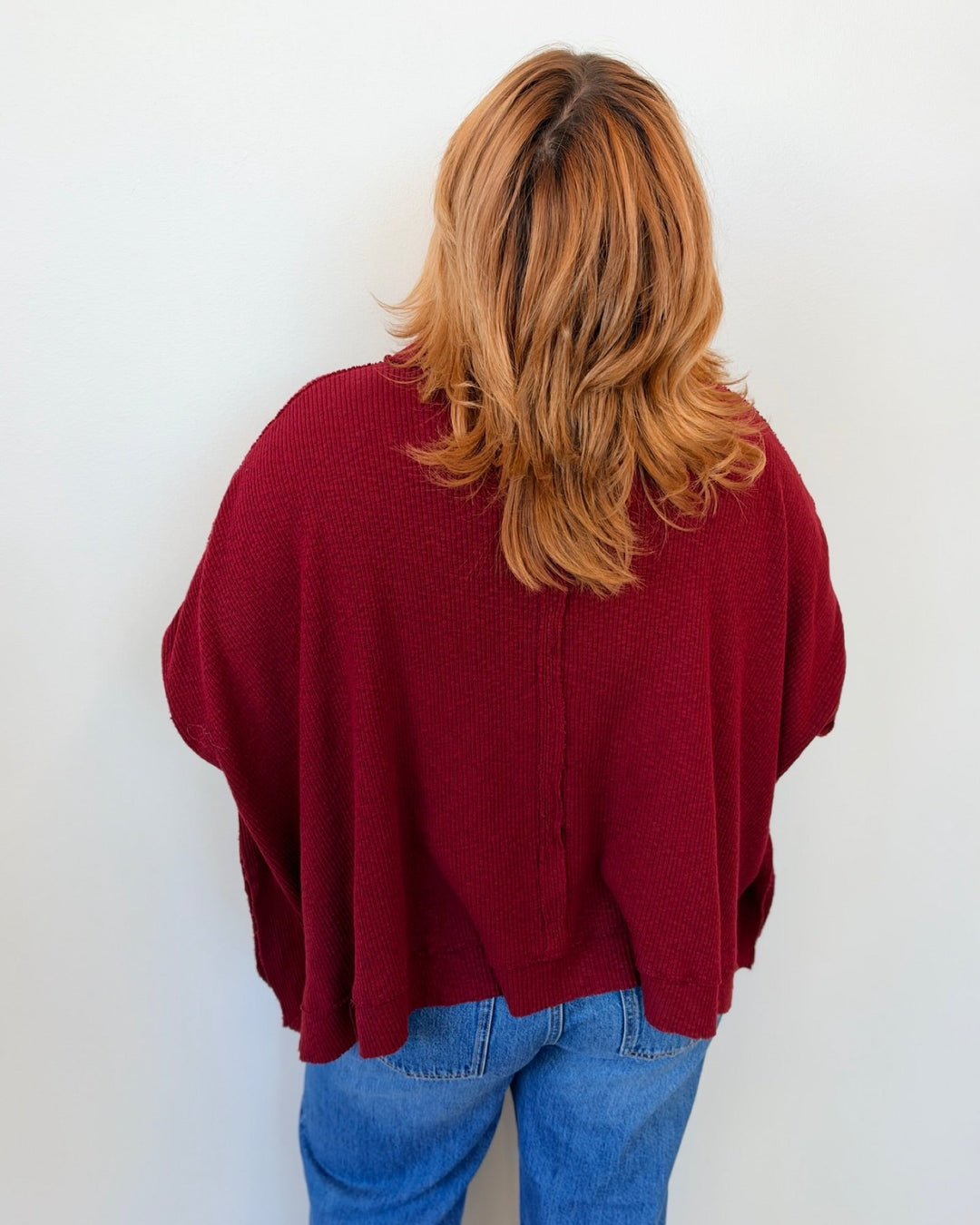 Free People Moon Daisy Thermal Pulloverlong sleeve pullover