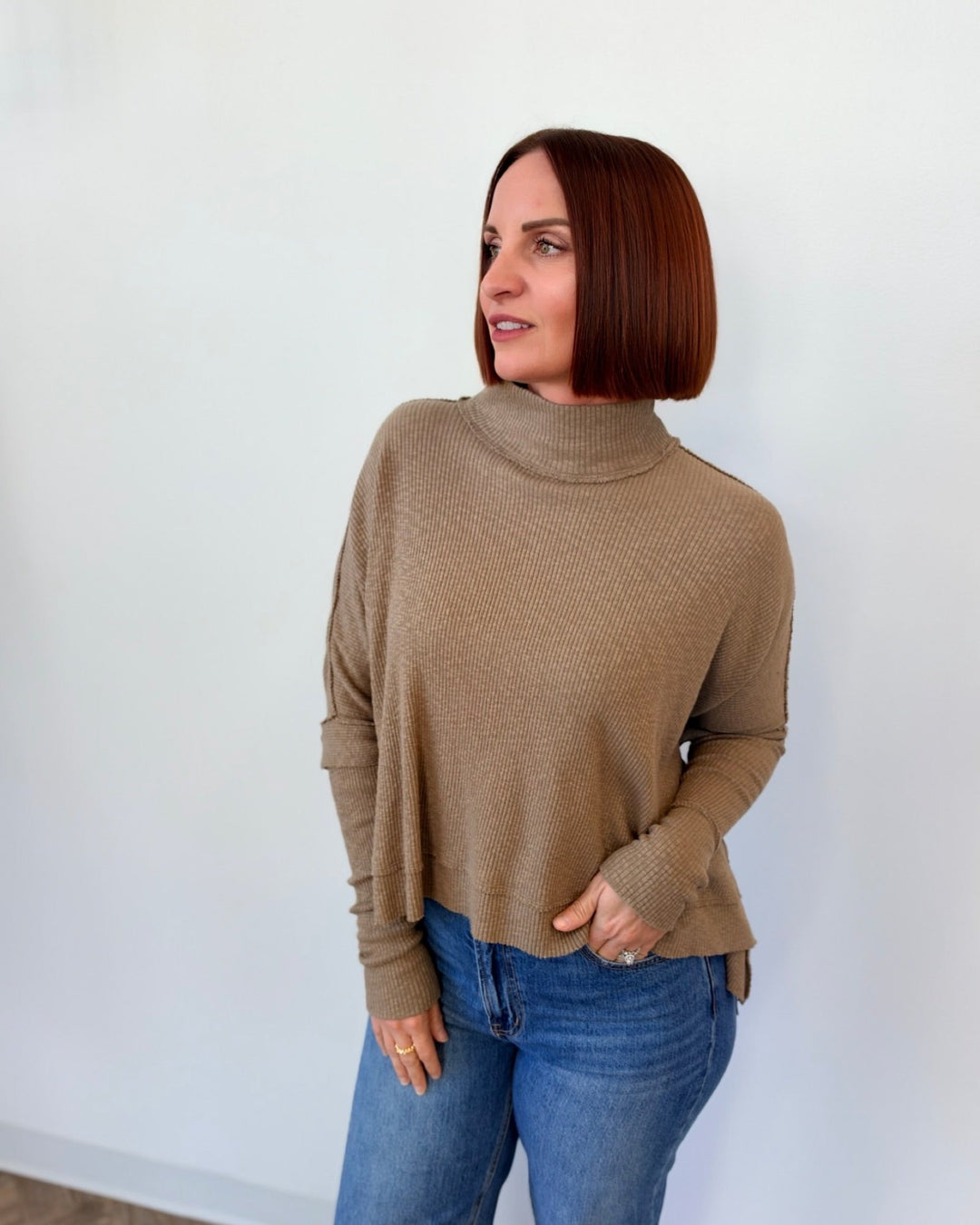 Free People Moon Daisy Thermal Pulloverlong sleeve pullover
