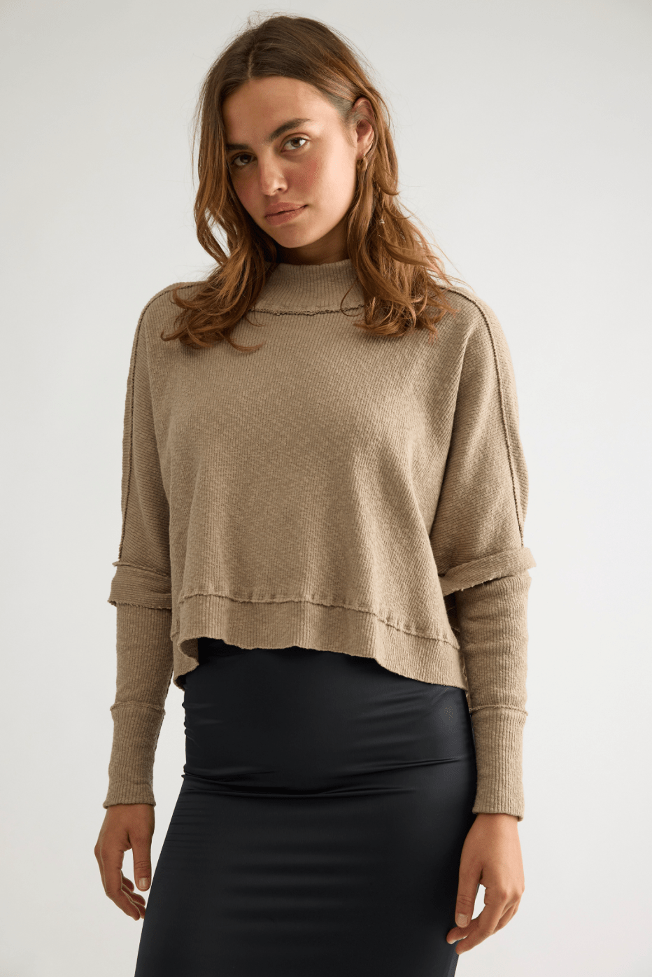 Free People Moon Daisy Thermal Pulloverlong sleeve pullover