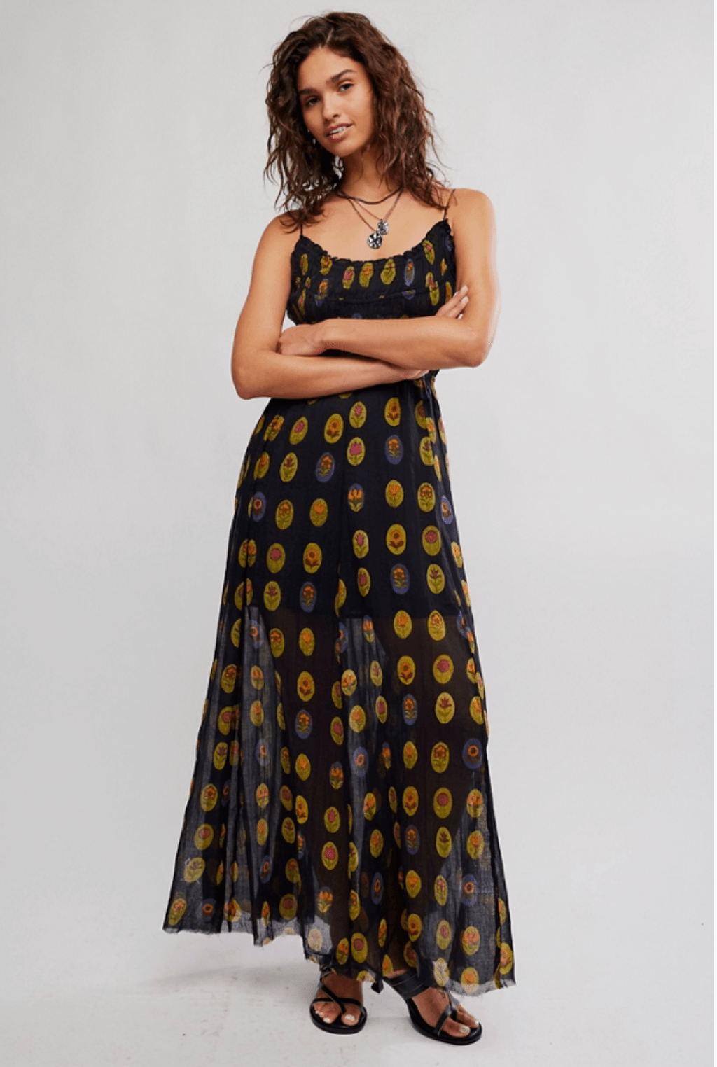 chinese dress ladies Free People One Ciella Printed Maxi Dress – The TLB Boutique