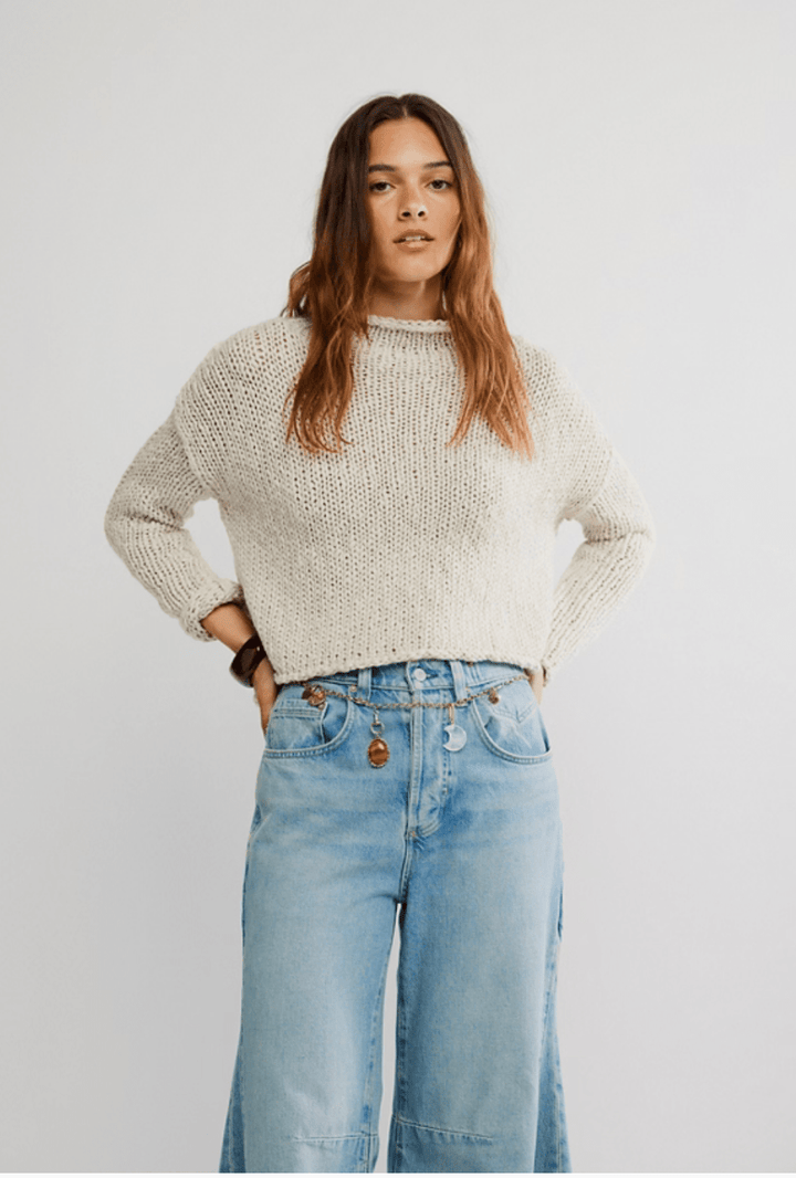 Free People Opal Rollneck Knit Sweaterlong sleeve knit