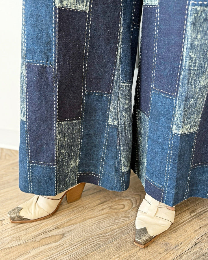 Free People Patches Wide Leg Flared Jeanswide leg jeans