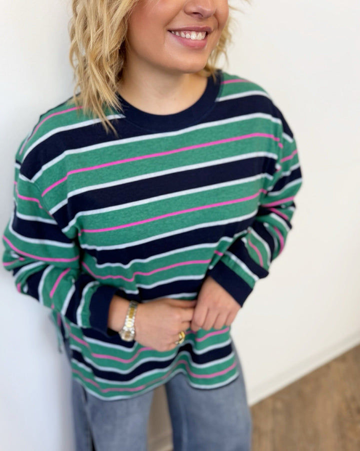 Free People Printed Hustle LayerLong Sleeve Shirt