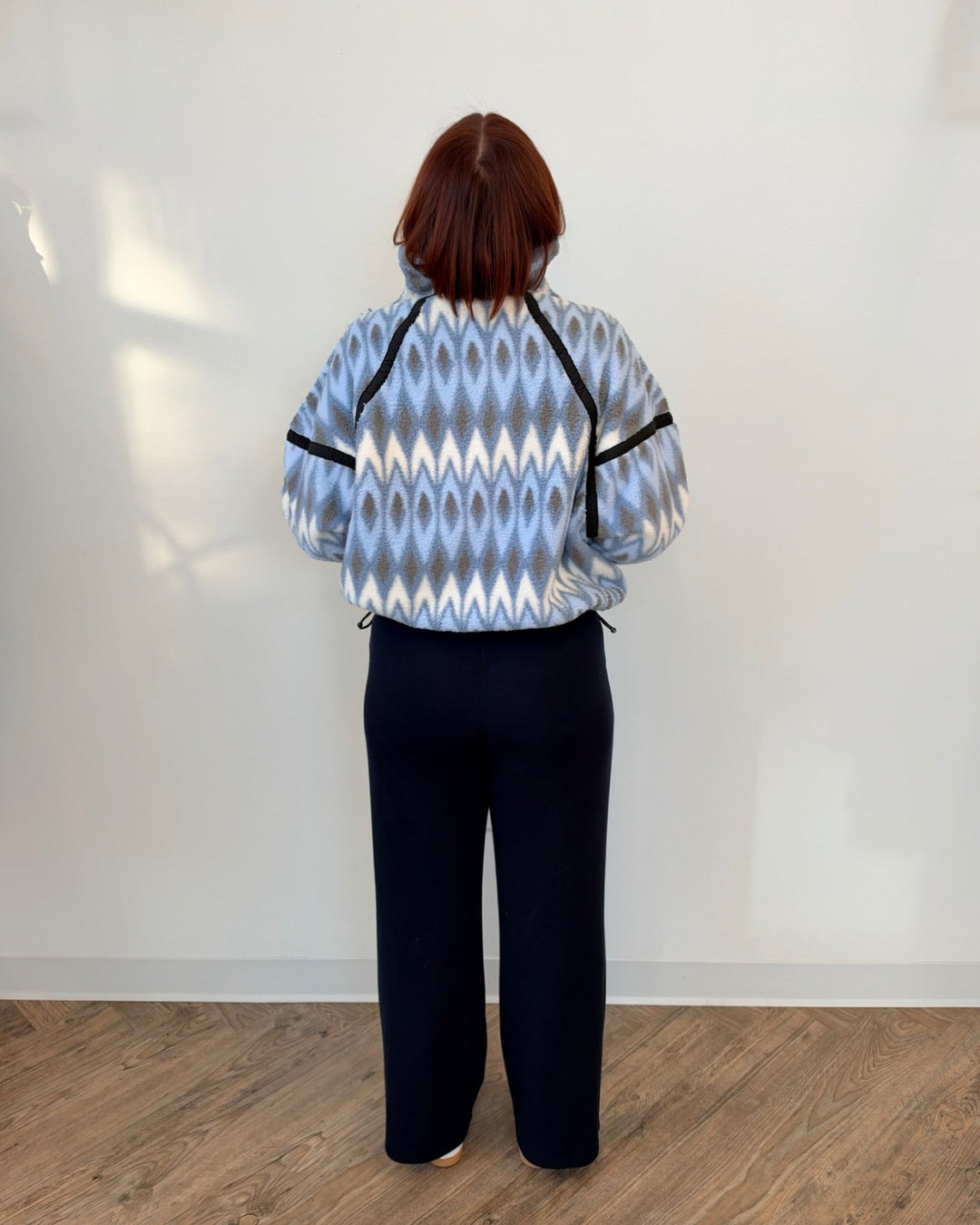 Free People Printed Mountain High 1/2 Zip Fleecepullover