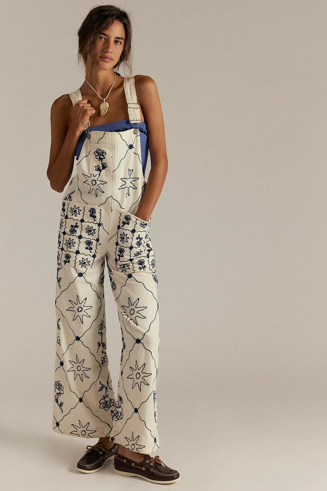 Free People Rising Sun Overalloveralls