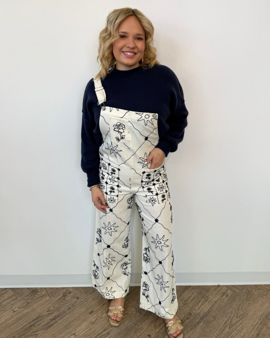 Free People Rising Sun Overalloveralls