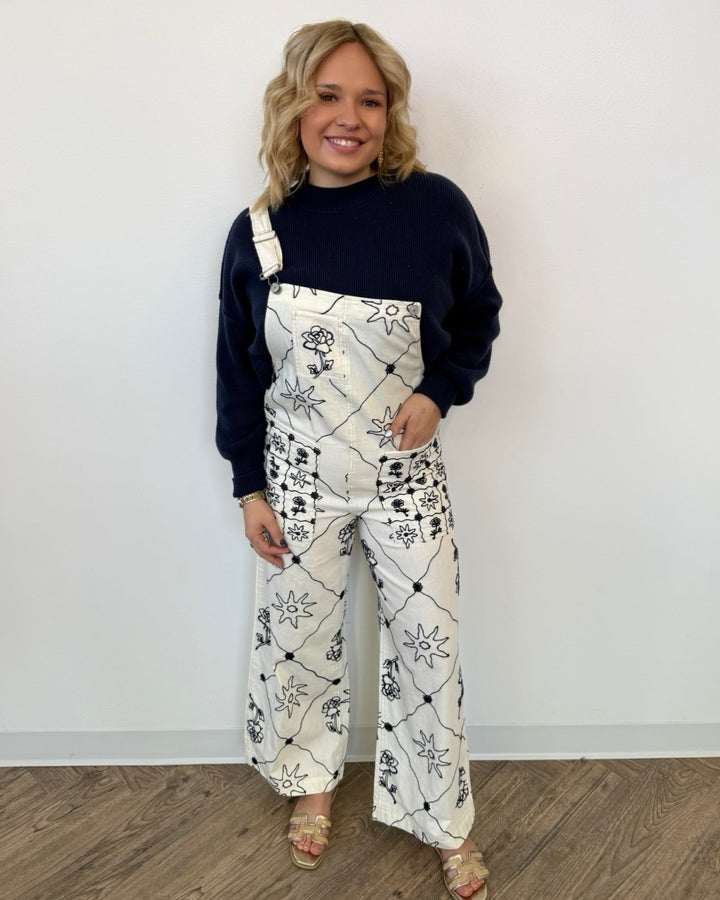 Free People Rising Sun Overalloveralls