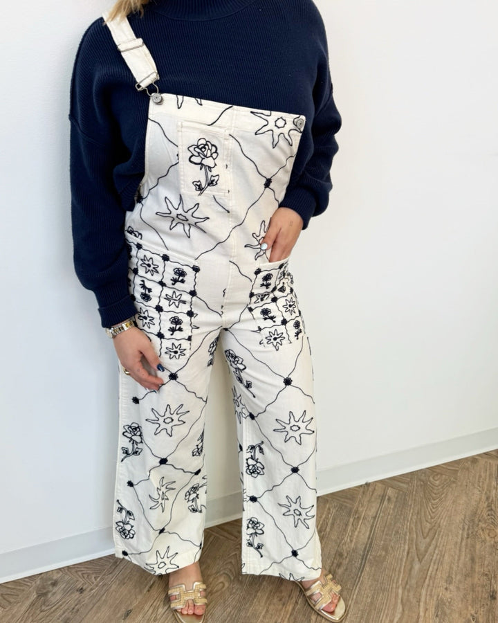 Free People Rising Sun Overalloveralls