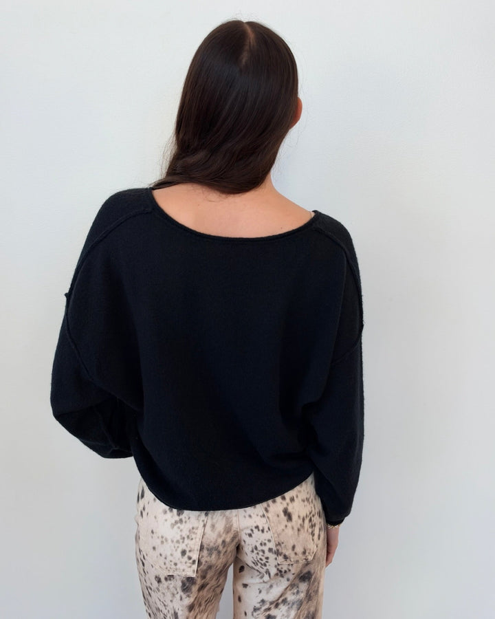 Free People See Me V-Neck Pulloverlong sleeve knit