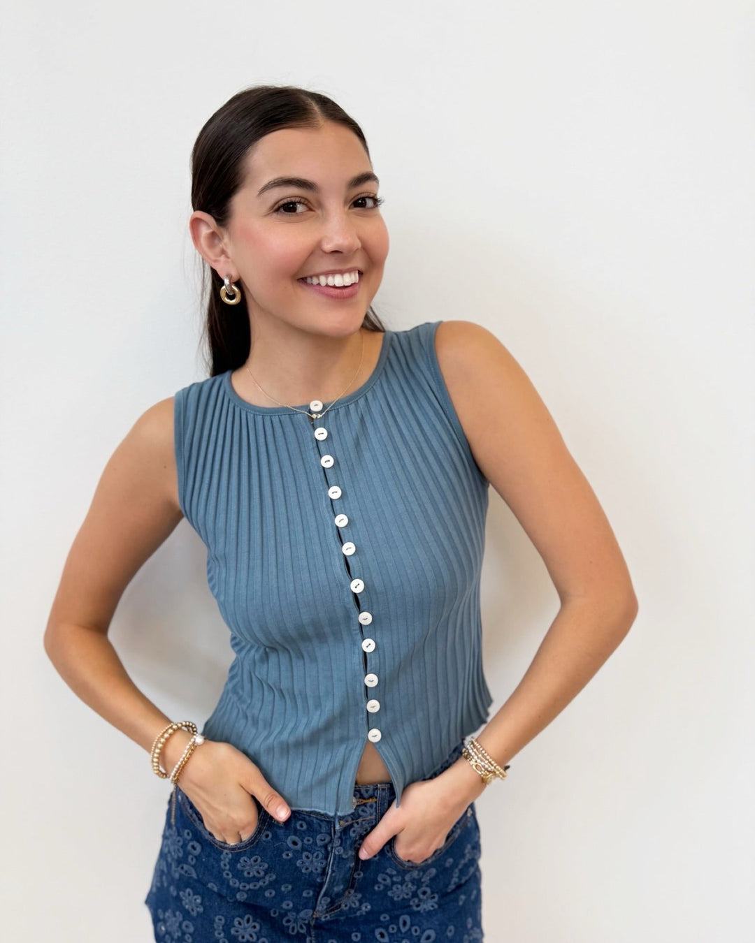 Free People Tilly Vestsleeveless knit