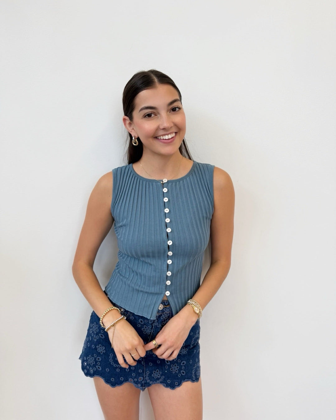 Free People Tilly Vestsleeveless knit