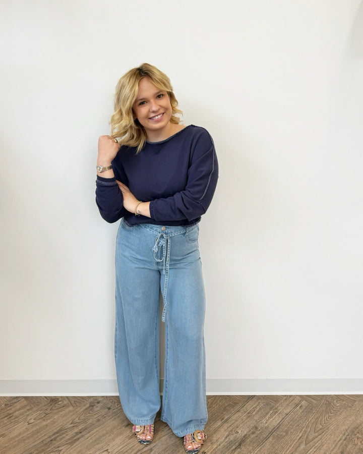 Free People To The East Pulloverlong sleeve pullover