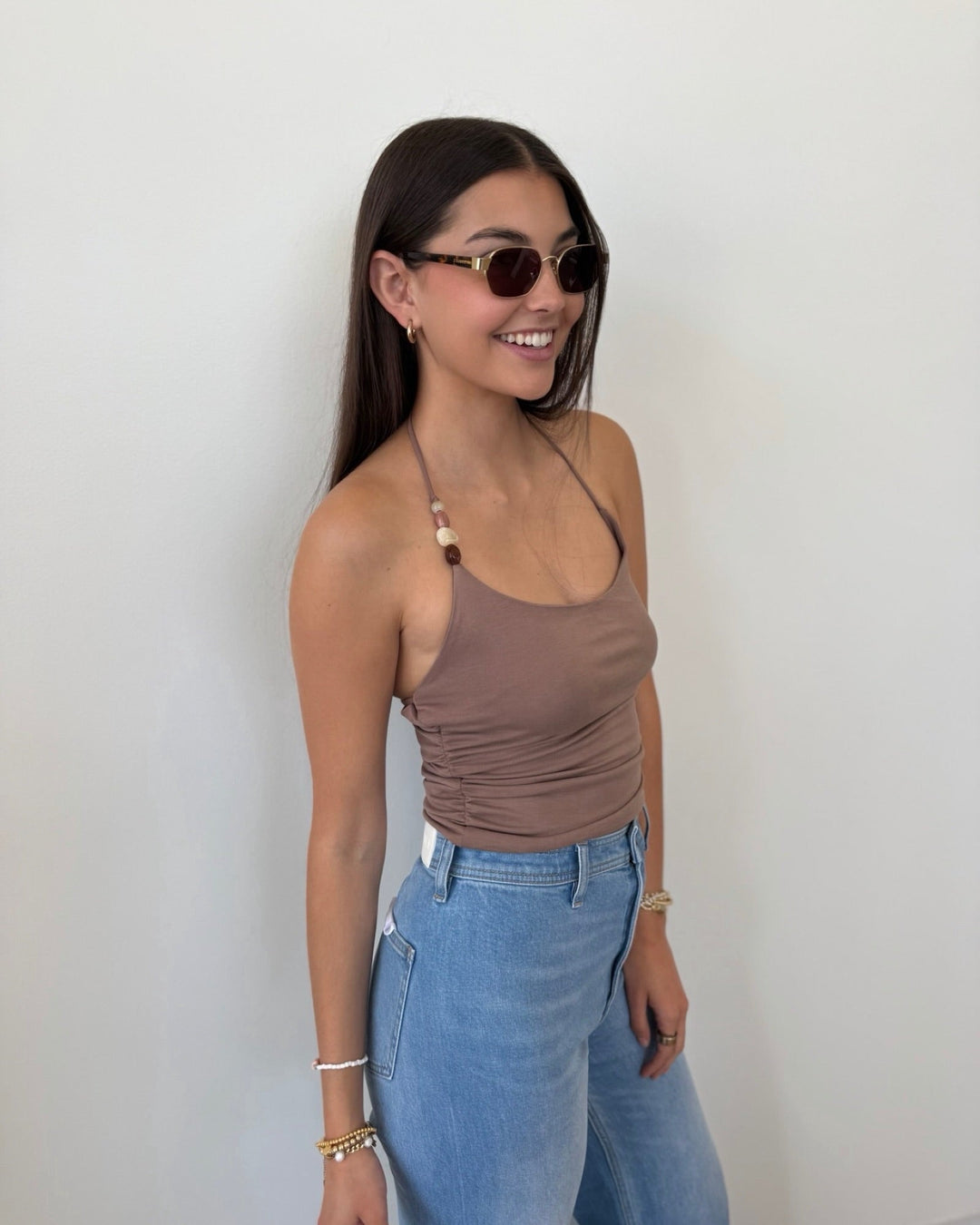 Free People Toni Beaded Tanktank top