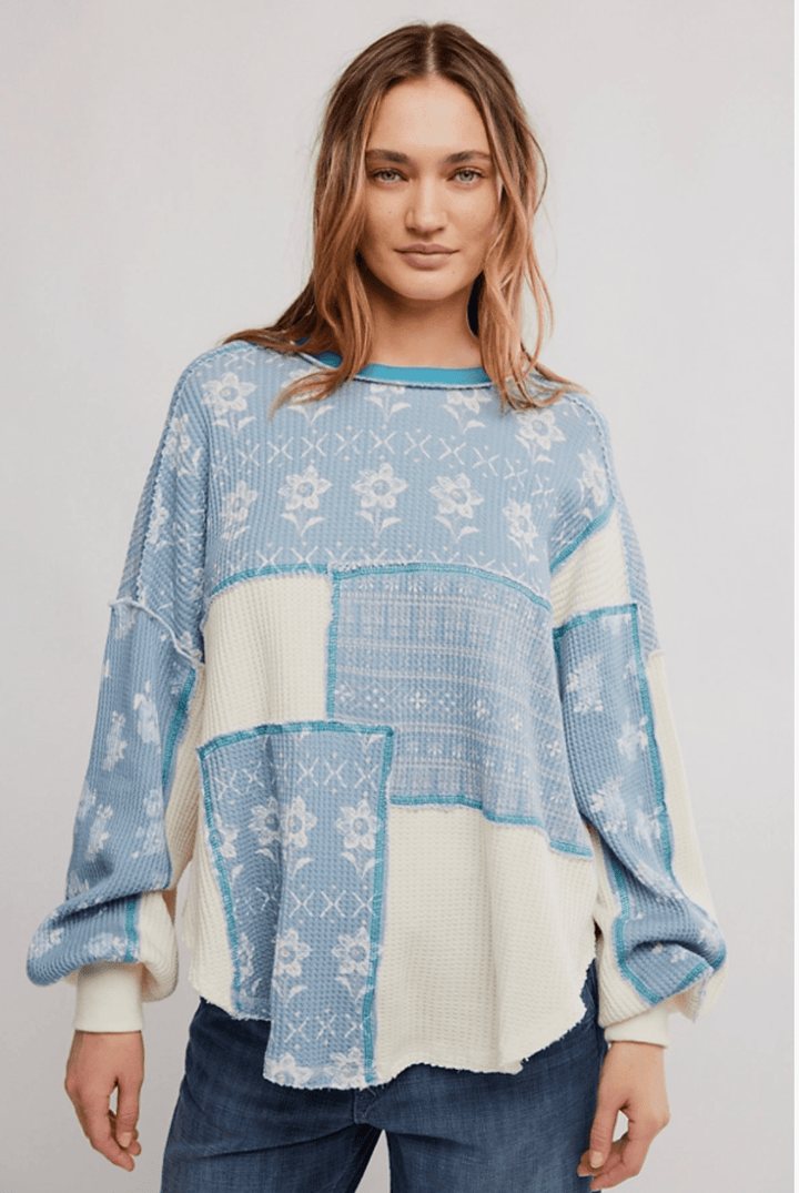 Free People Wildflower Thermallong sleeve top