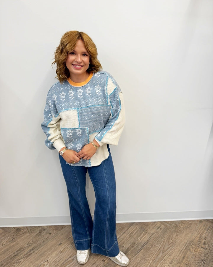 Free People Wildflower Thermallong sleeve top