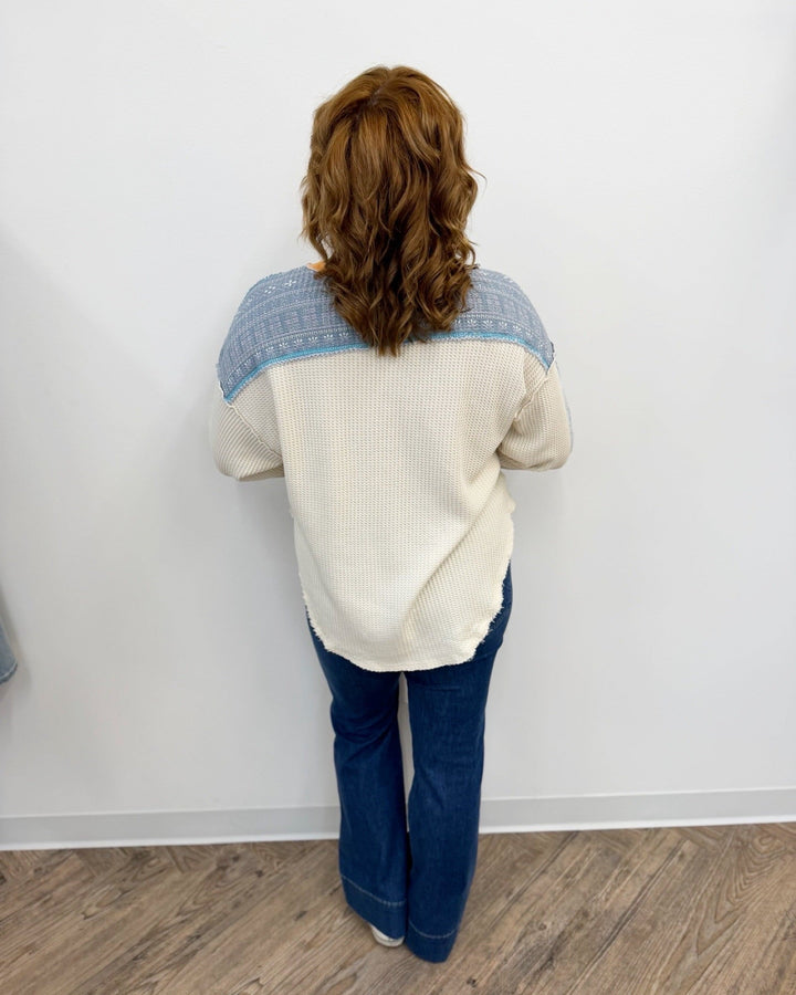 Free People Wildflower Thermallong sleeve top