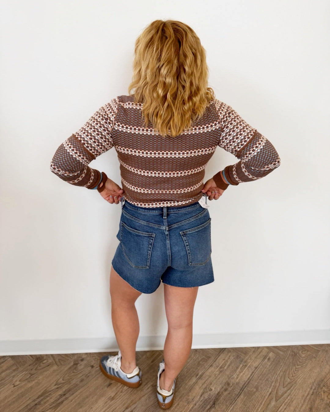 Free People WTF Level Up Toplong sleeve knit