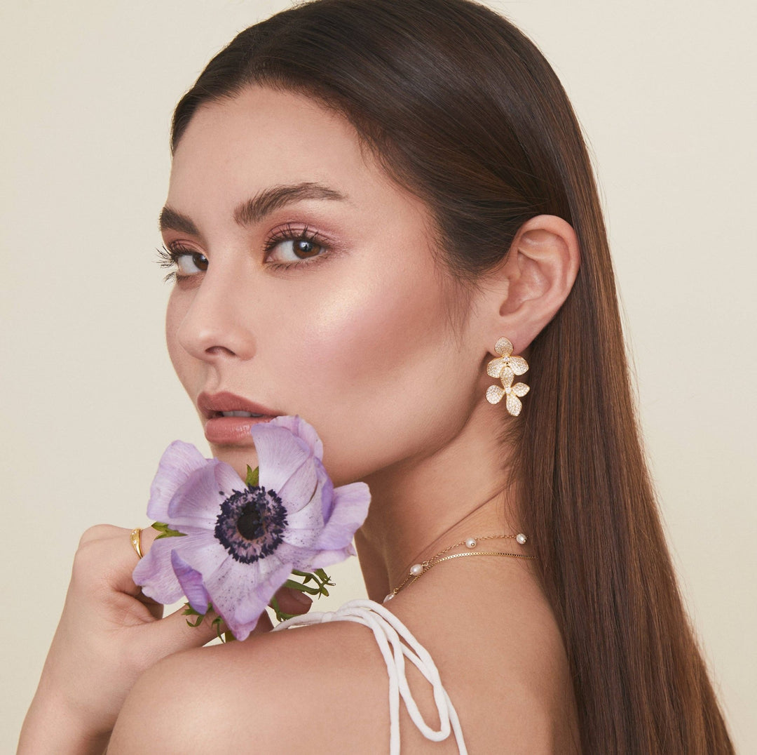 fyb Sakura Earrings: GoldEAR-SAKURA-G