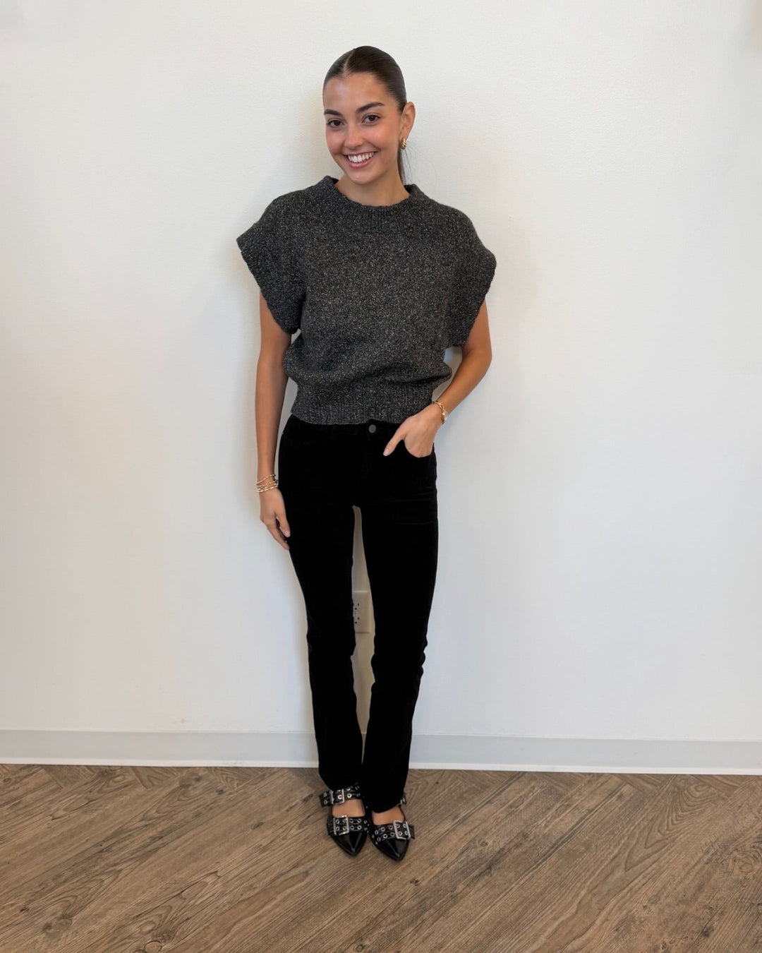 Greer Short Sleeve Dolman Sweatershort sleeve knit