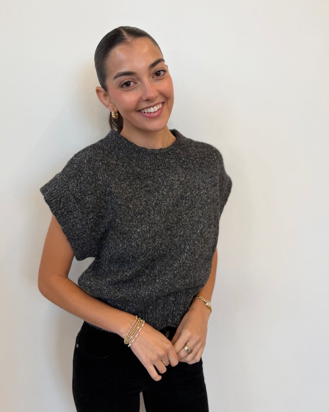 Greer Short Sleeve Dolman Sweatershort sleeve knit