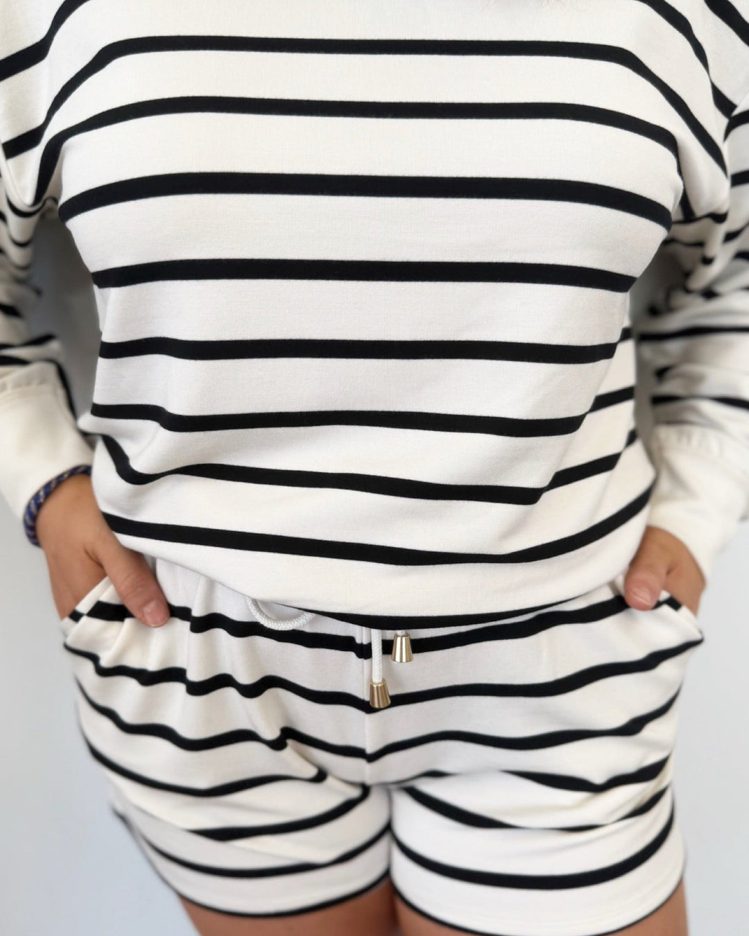 Greta Stripe Lounge Shortslounge short
