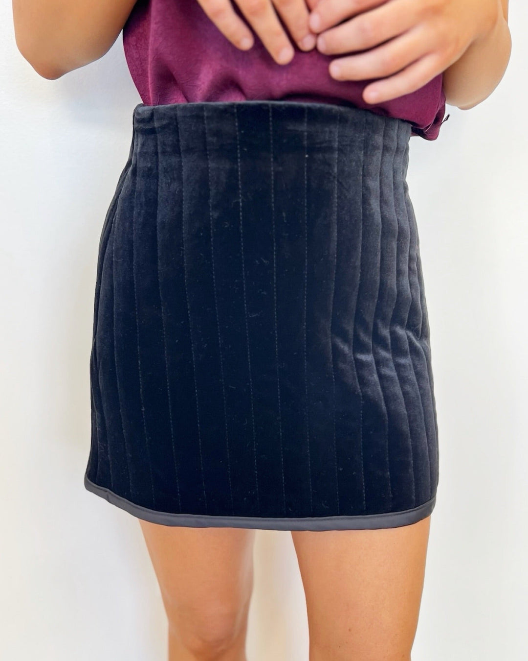 Gwyneth Velvet Mini Skirtskirt
