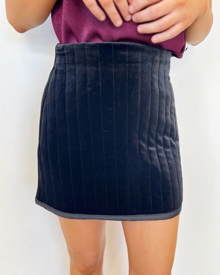 Gwyneth Velvet Mini Skirtskirt