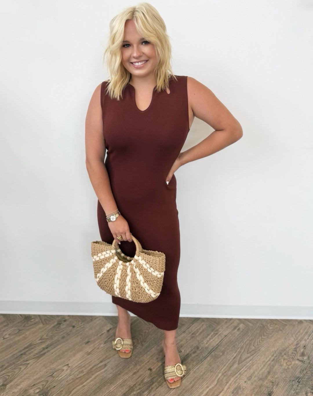 Hanover Fitted Dress with Cutout DesignDress